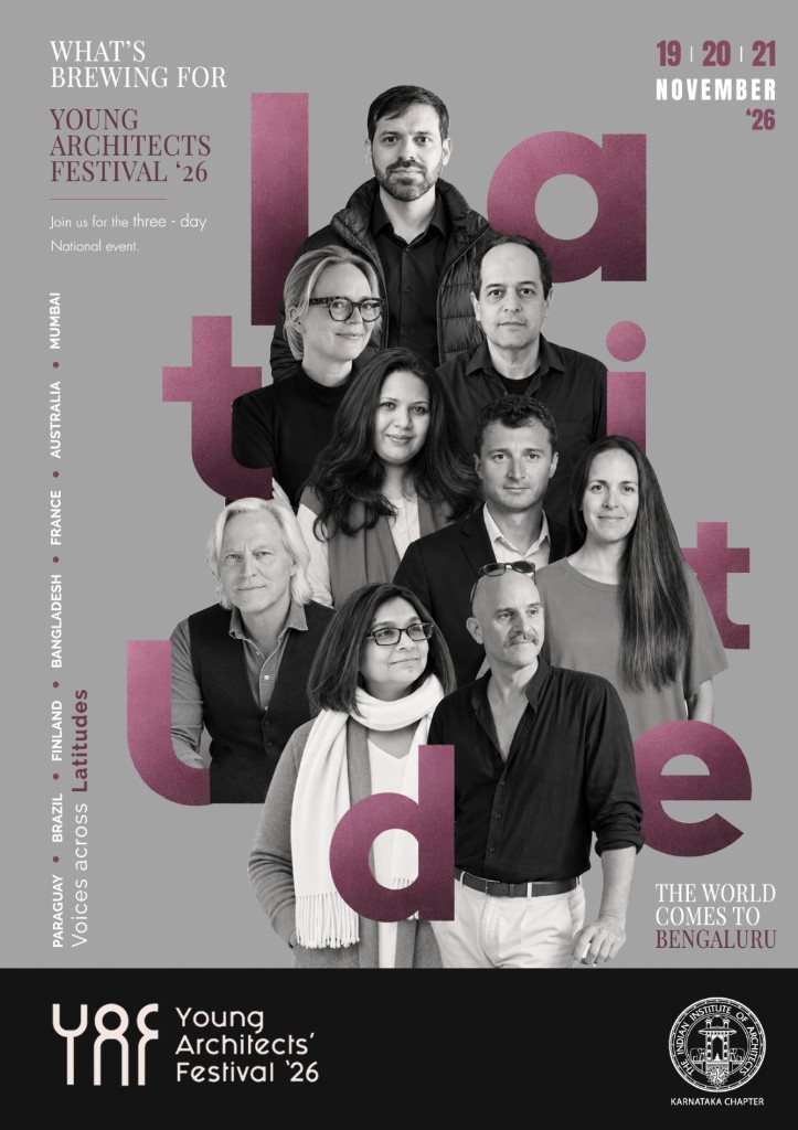 Young Architects Festival 2026 — 19, 20, 21 November 2026, Bengaluru
